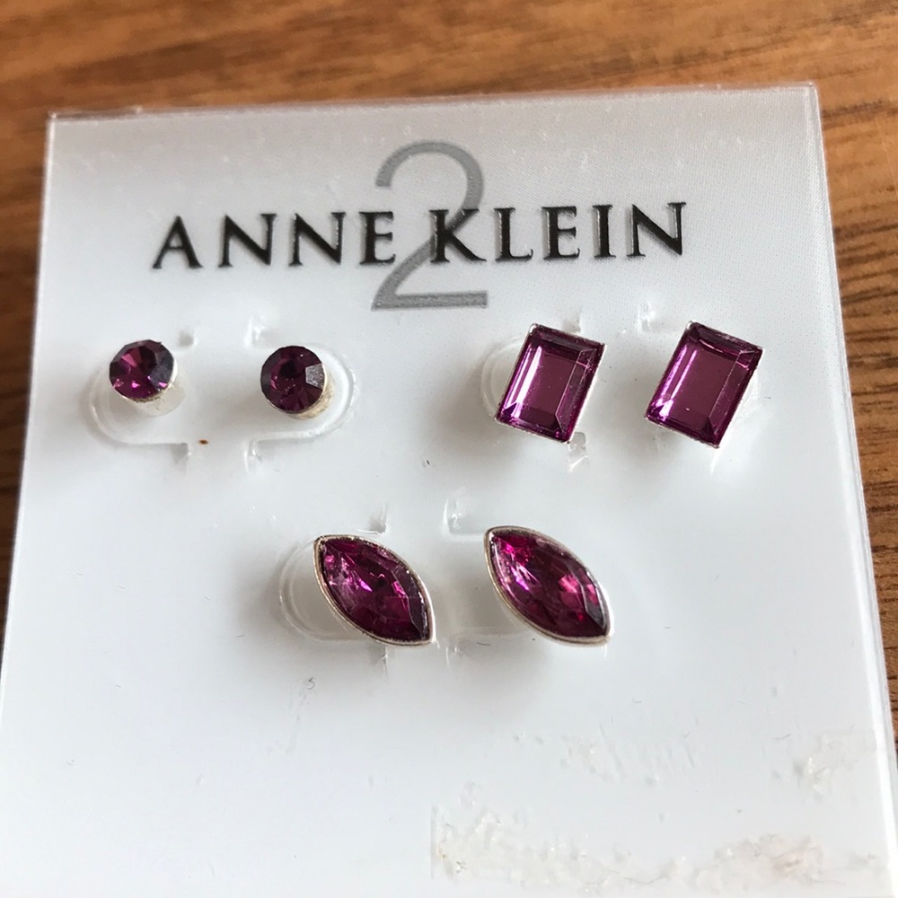 NWT Anne Klein stud earrings 3pk